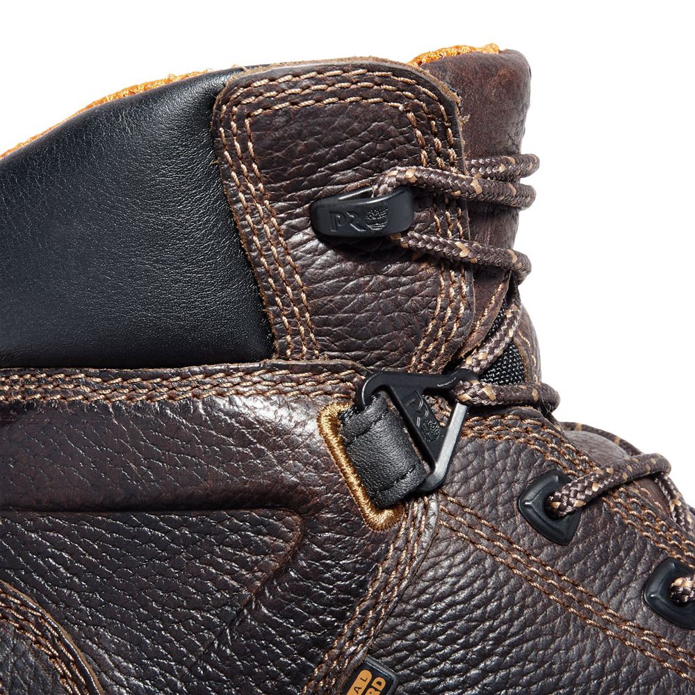 Botas de Trabajo Masculino - Timberland Pro® Helix 6\" Met Guard Comp Toe - GANBQ8695 - Marrom